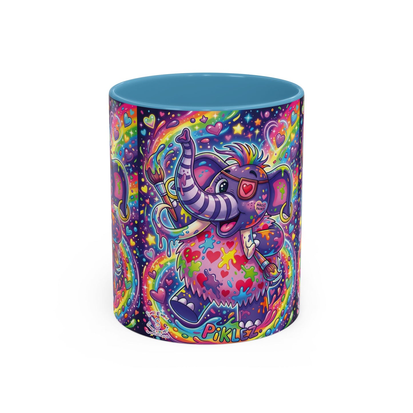 Piklez™ 15oz Ceramic Mug – "Magic Paint!" Graphic | Smile Universe Collection