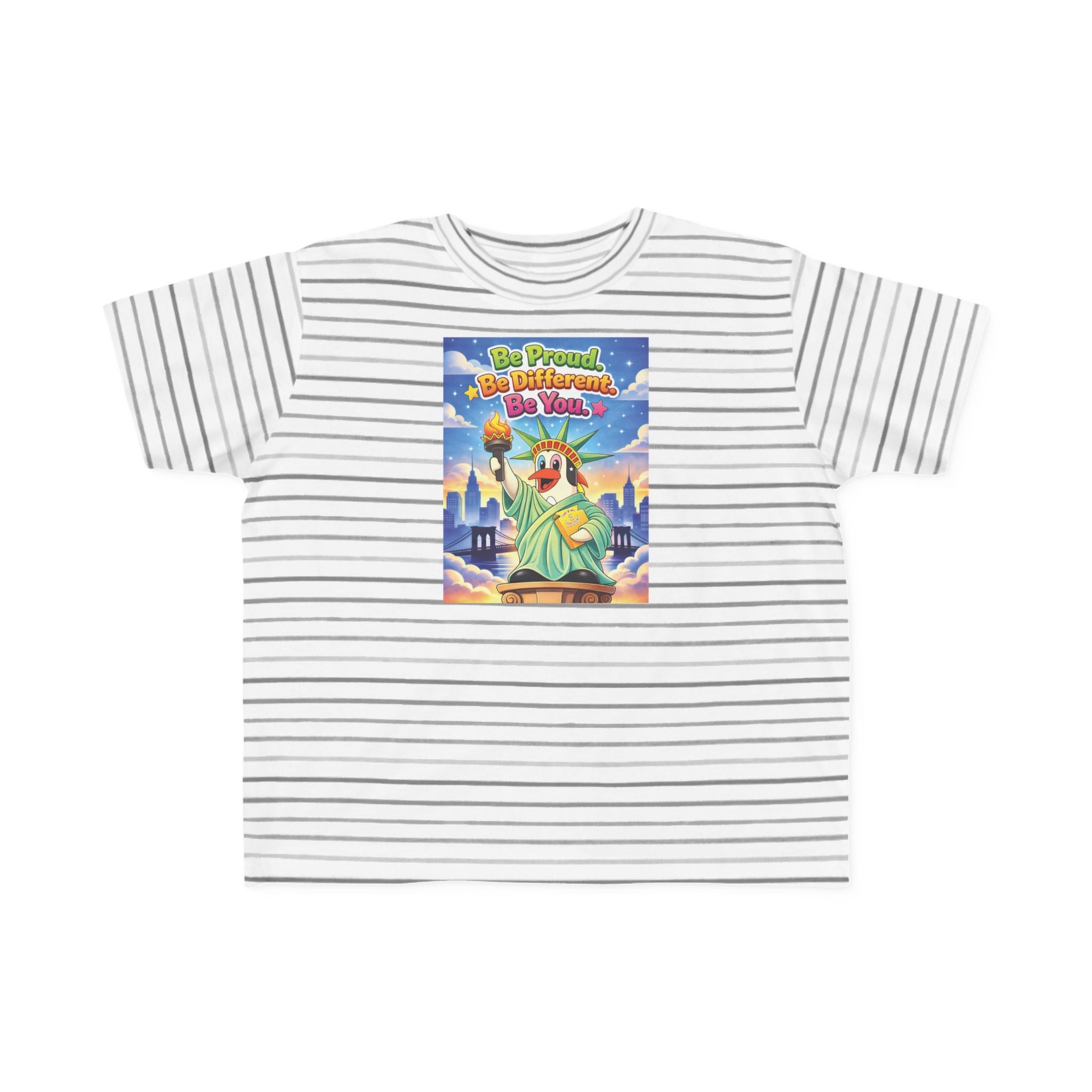 TuBz™ "Be Proud. Be Different. Be You." Kids T-Shirt - Inspirational Graphic Tee