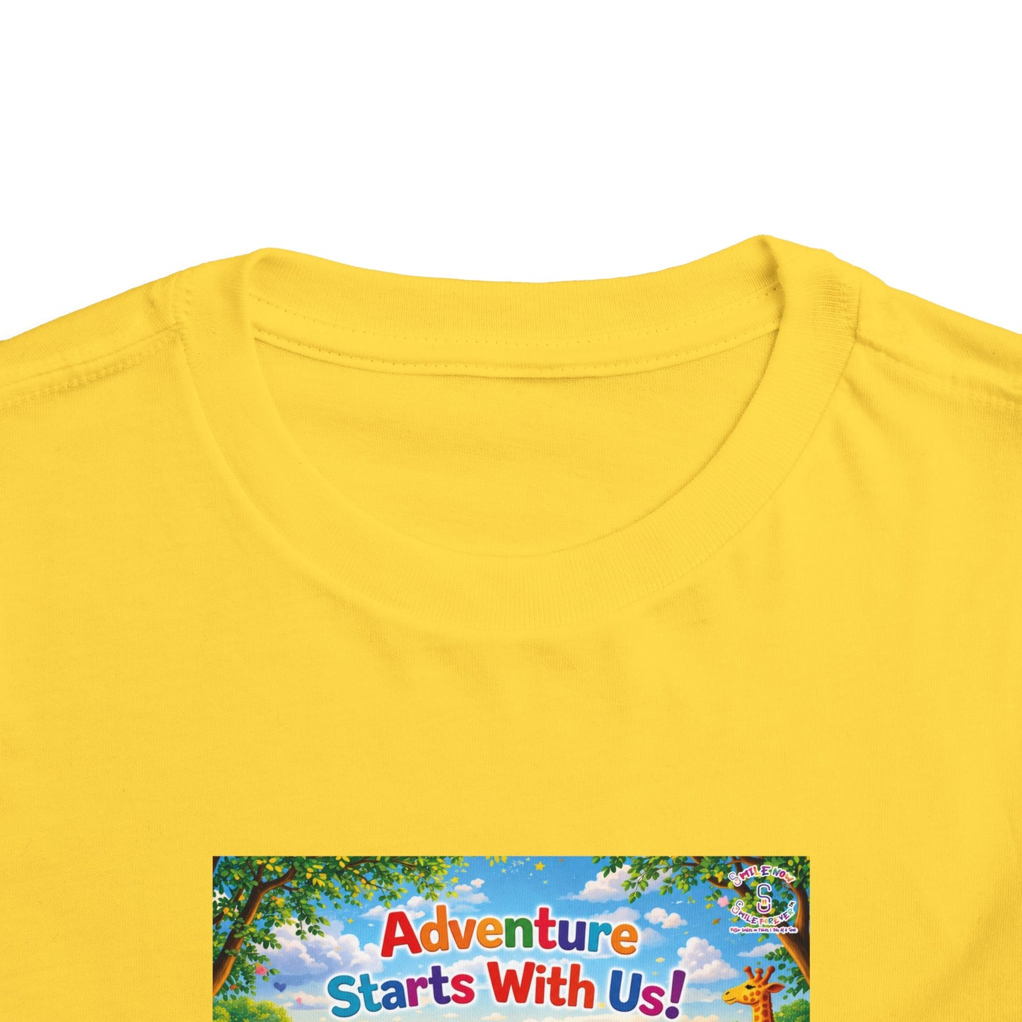 Lani™ Toddler Short Sleeve Tee – "Adventure Starts With Us!" Graphic