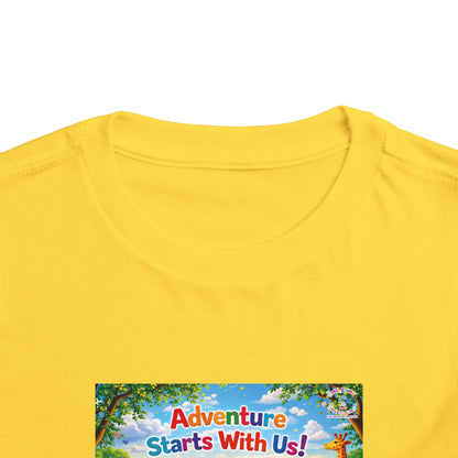 Lani™ Toddler Short Sleeve Tee – "Adventure Starts With Us!" Graphic