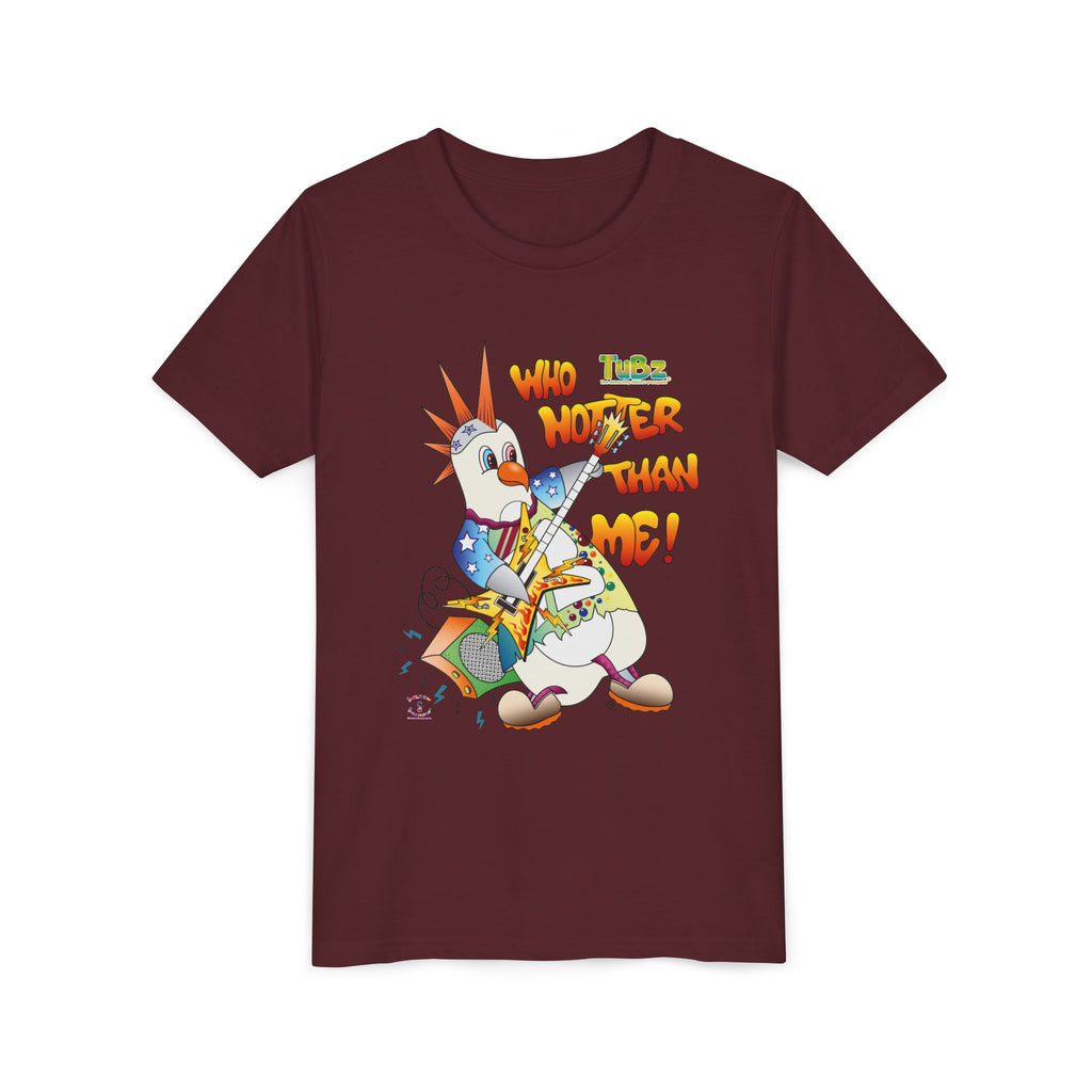 TuBz™ Rockstar Kids T-Shirt - "Who Hotter Than Me!" Graphic Tee | Smile Universe TuBz4Kidz Collection