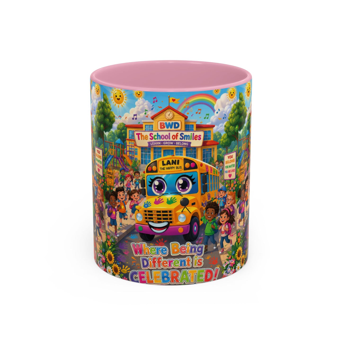 Lani™ Colorful Mug (11oz & 15oz) – "Where Being Different is CELEBRATED!" Graphic