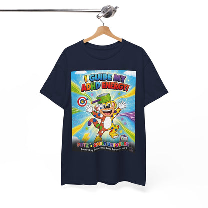 Potz™ Unisex Heavy Cotton™ Tee – "I Guide My ADHD Energy!" Graphic Tee | Smile Universe Collection