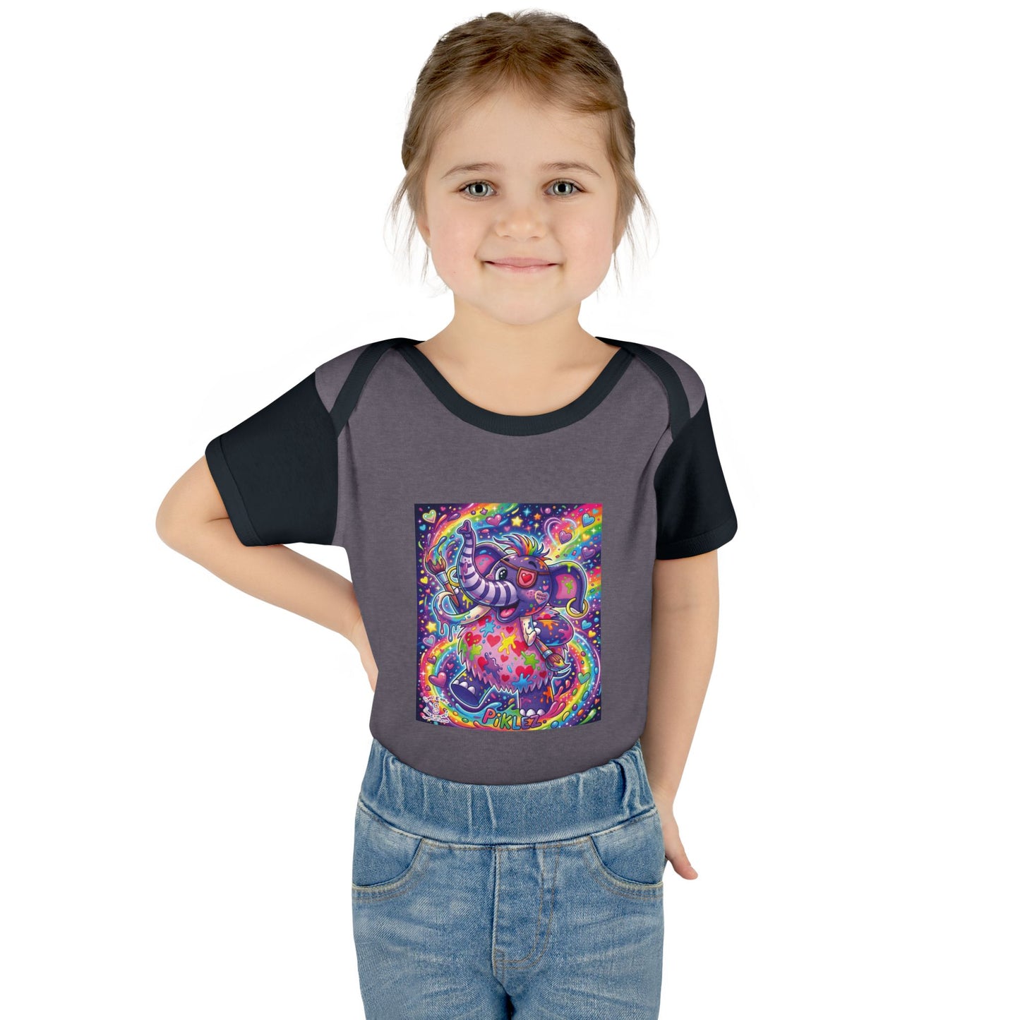 Piklez™ Infant Baby Rib Bodysuit – "Magic Paint!" Graphic | Smile Universe Collection