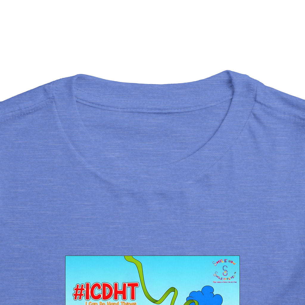 TuBz™ "I Can Do Hard Things" Toddler T-Shirt | Toddler Short Sleeve Tee  - Positive Kids Graphic Tee