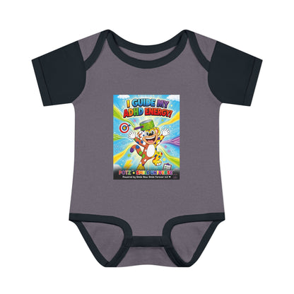 Potz™ Infant Baby Rib Bodysuit – "I Guide My ADHD Energy!" Graphic Onesie | Smile Universe Collection