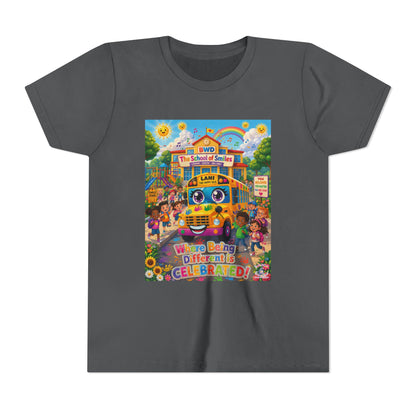 Lani™ Youth Short Sleeve Tee – "Where Being Different is CELEBRATED!" Graphic Shirt