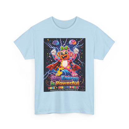 Panz™ Unisex Heavy Cotton™ Tee For Adult – "My Energy is Powerful" Graphic Tee | Smile Universe Collection