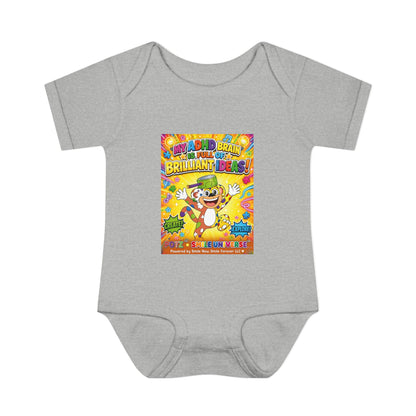 Potz™ Infant Baby Rib Bodysuit – "My ADHD Brain is Full of Brilliant Ideas!" Graphic Onesie | Smile Universe Collection