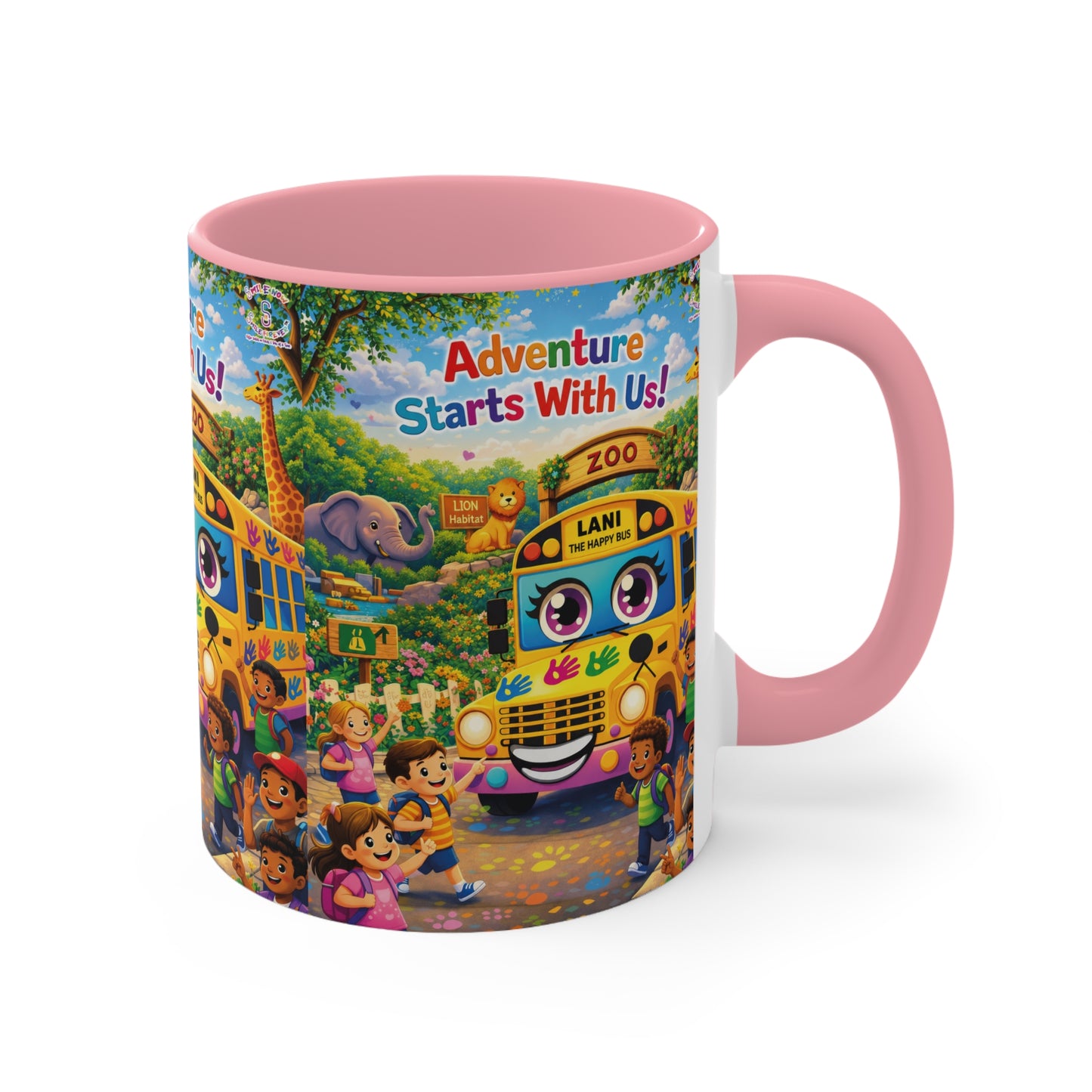 Lani™ Accent Mug – "Adventure Starts With Us!" Graphic