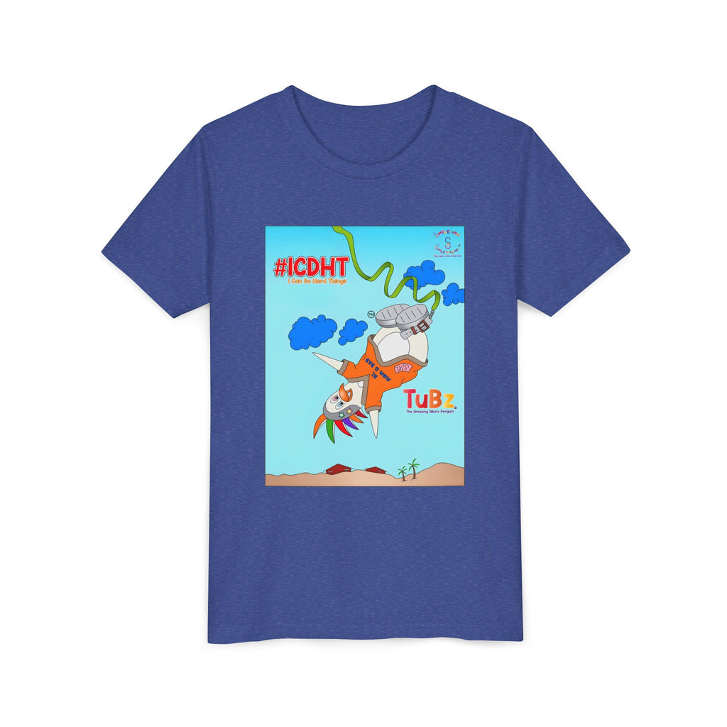 TuBz™ "I Can Do Hard Things" Youth T-Shirt - Motivational Kids Graphic Tee