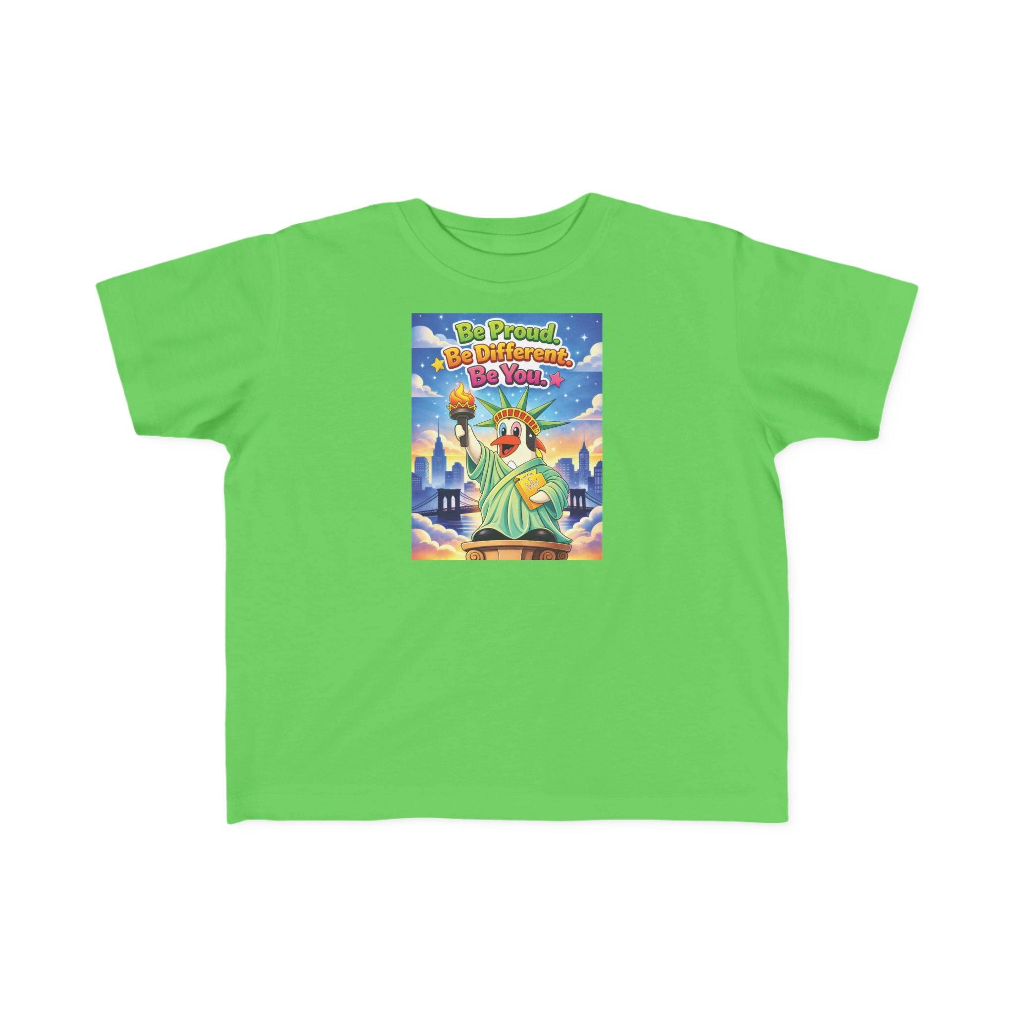 TuBz™ "Be Proud. Be Different. Be You." Kids T-Shirt - Inspirational Graphic Tee