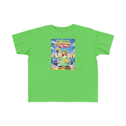 TuBz™ "Be Proud. Be Different. Be You." Kids T-Shirt - Inspirational Graphic Tee