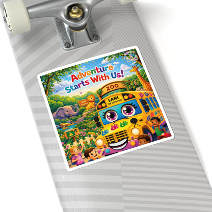 Lani™ Kiss-Cut Stickers – "Adventure Starts With Us!" Graphic