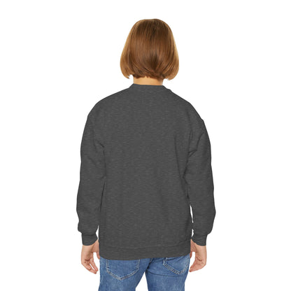 TuBz™ "Being Smart Iz Kool" Youth Crewneck Sweatshirt – Character Dress-Up Graphic Sweatshirt | Smile Universe TuBz4Kidz Collection