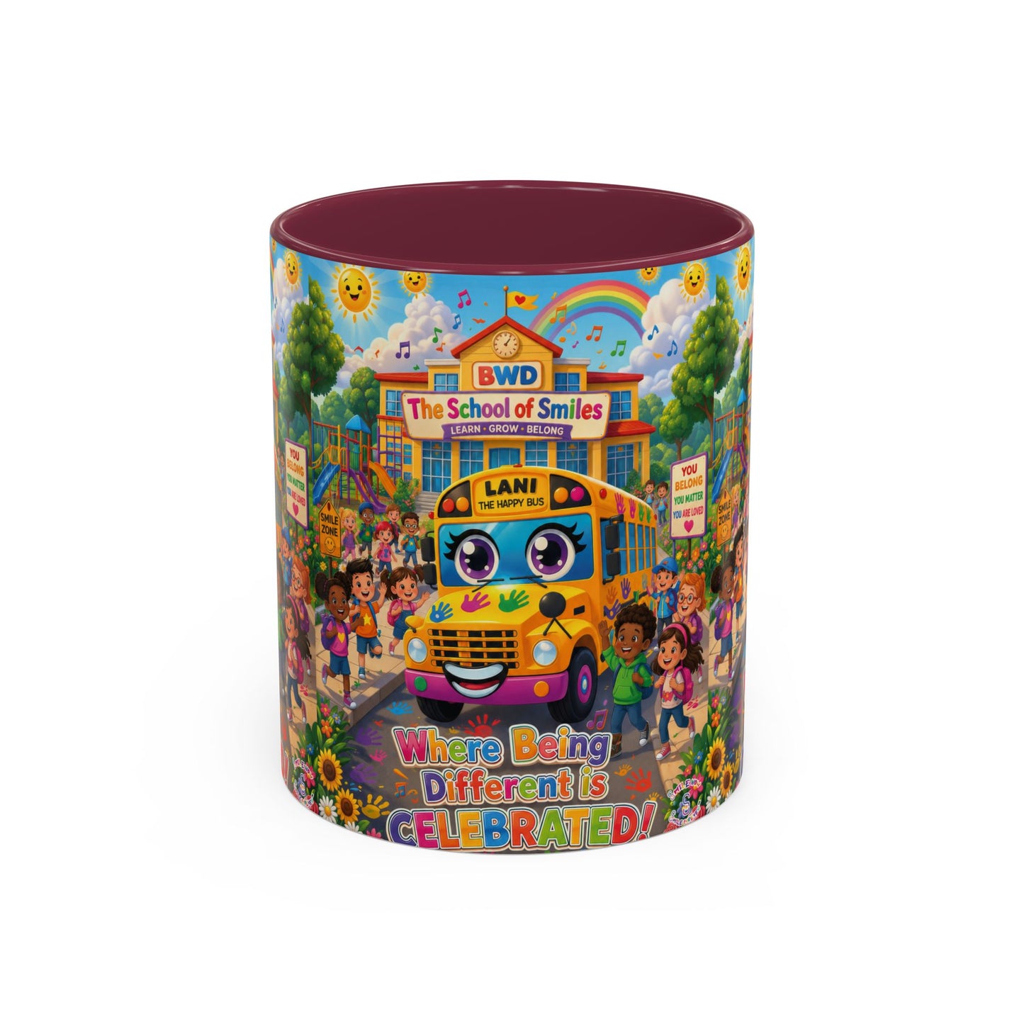 Lani™ Colorful Mug (11oz & 15oz) – "Where Being Different is CELEBRATED!" Graphic