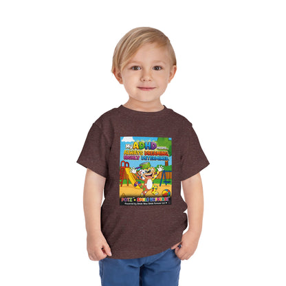 Potz™ Toddler Short Sleeve Tee – "My ADHD Means Always Dreaming, Highly Determined" Graphic Tee | Smile Universe Collection
