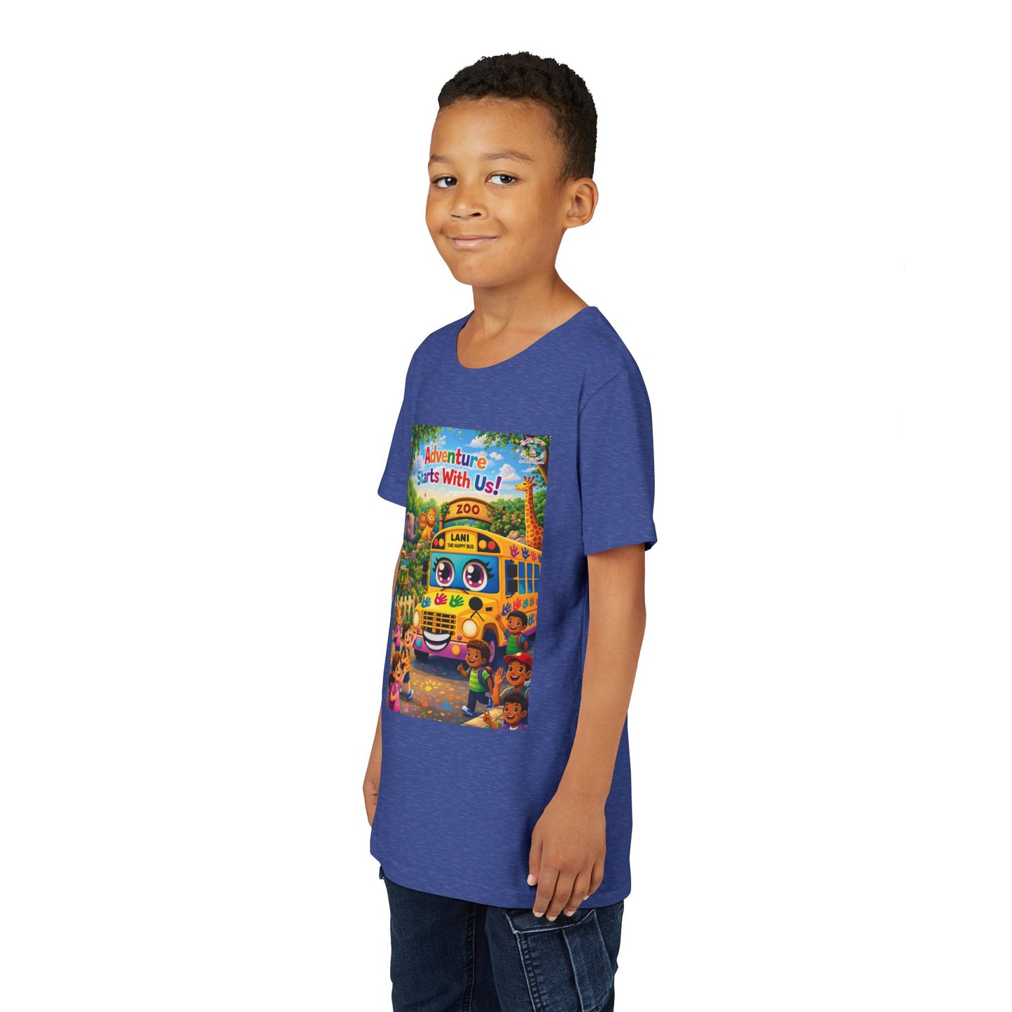 Lani™ Youth Short Sleeve Tee – "Adventure Starts With Us!" Graphic