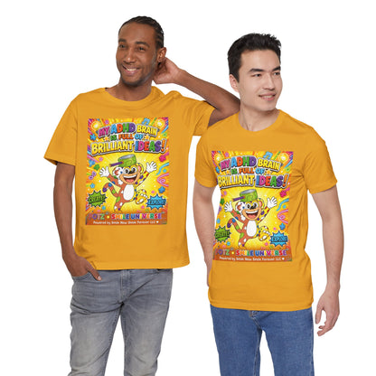 Potz™ Unisex Jersey Short Sleeve Tee – "My ADHD Brain is Full of Brilliant Ideas!" Graphic Tee | Smile Universe Collection