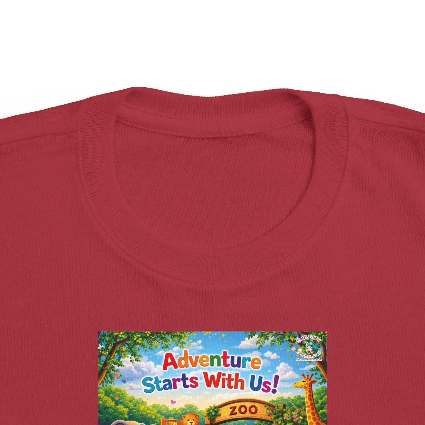 Lani™ Toddler's Fine Jersey Tee – "Adventure Starts With Us!" Graphic