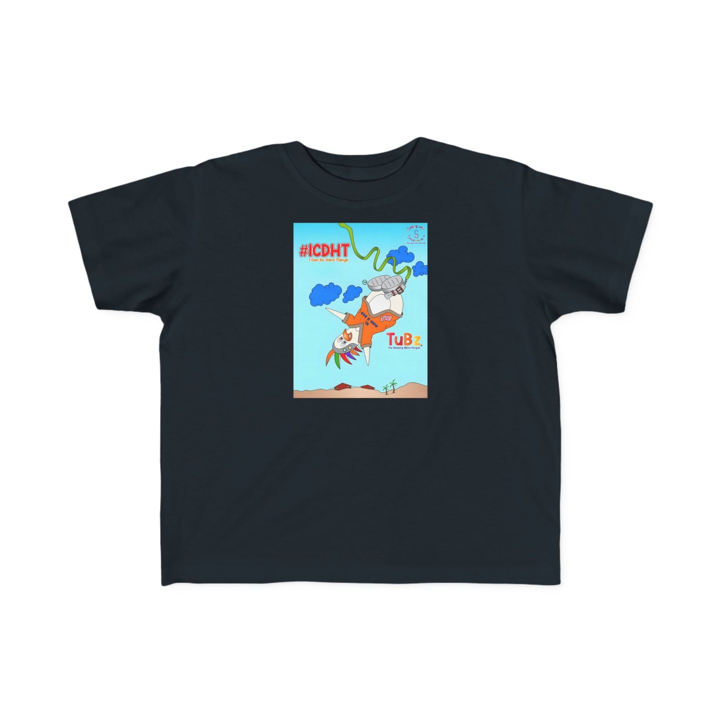 TuBz™ "I Can Do Hard Things" Toddler T-Shirt | Toddler's Fine Jersey Tee  - Positive Kids Graphic Tee