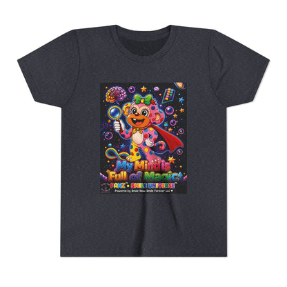 Panz™ Youth Short Sleeve Tee – "My Mind is Full of Magic" Graphic | Smile Universe Collection