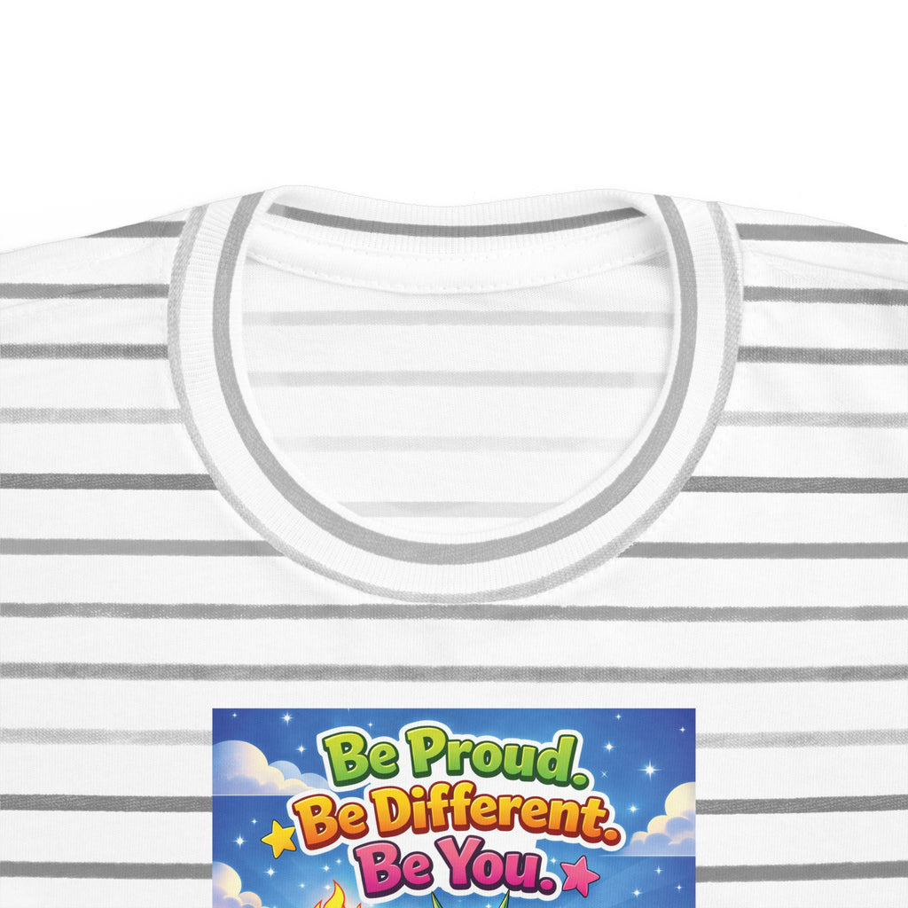 TuBz™ "Be Proud. Be Different. Be You." Kids T-Shirt - Inspirational Graphic Tee