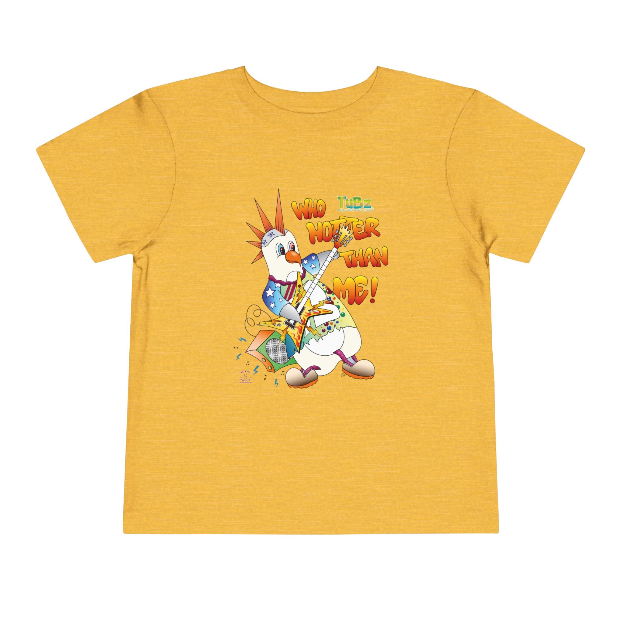 TuBz™ Rockstar Kids T-Shirt - "Who Hotter Than Me!" Graphic Tee | Smile Universe TuBz4Kidz Collection