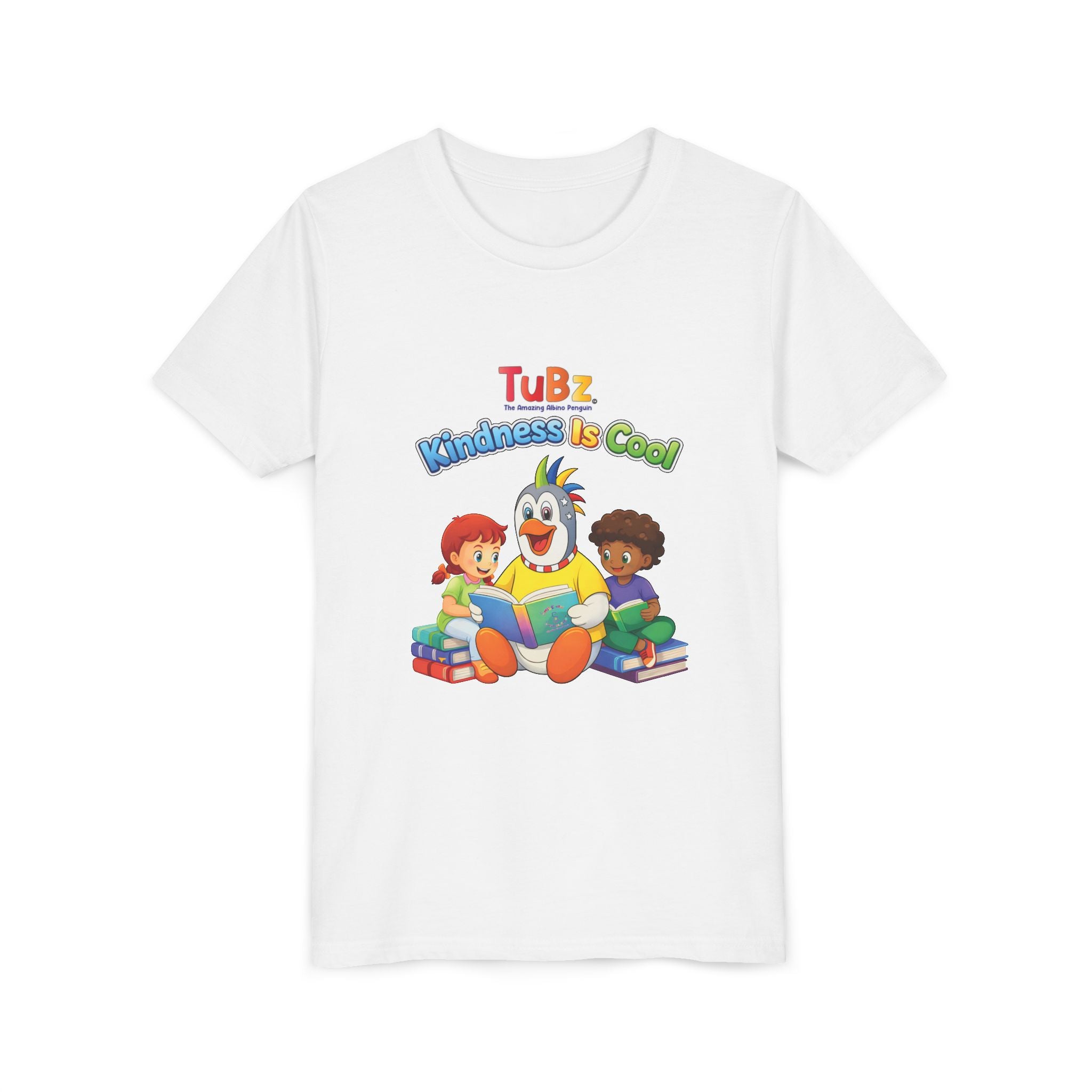 TuBz™ "Kindness Is Cool" Kids T-Shirt - Positive Message Graphic Tee | Smile Universe TuBz4Kidz