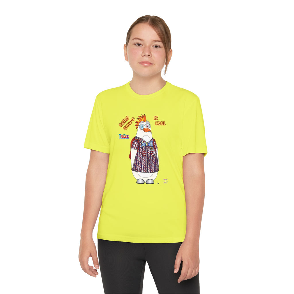 TuBz™ "Being Smart Iz Kool" Youth Competitor T- Shirt - Character Dress-Up Graphic Tee