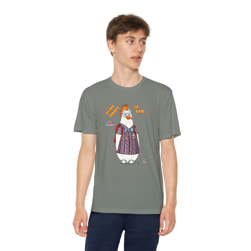 TuBz™ "Being Smart Iz Kool" Youth Competitor T- Shirt - Character Dress-Up Graphic Tee