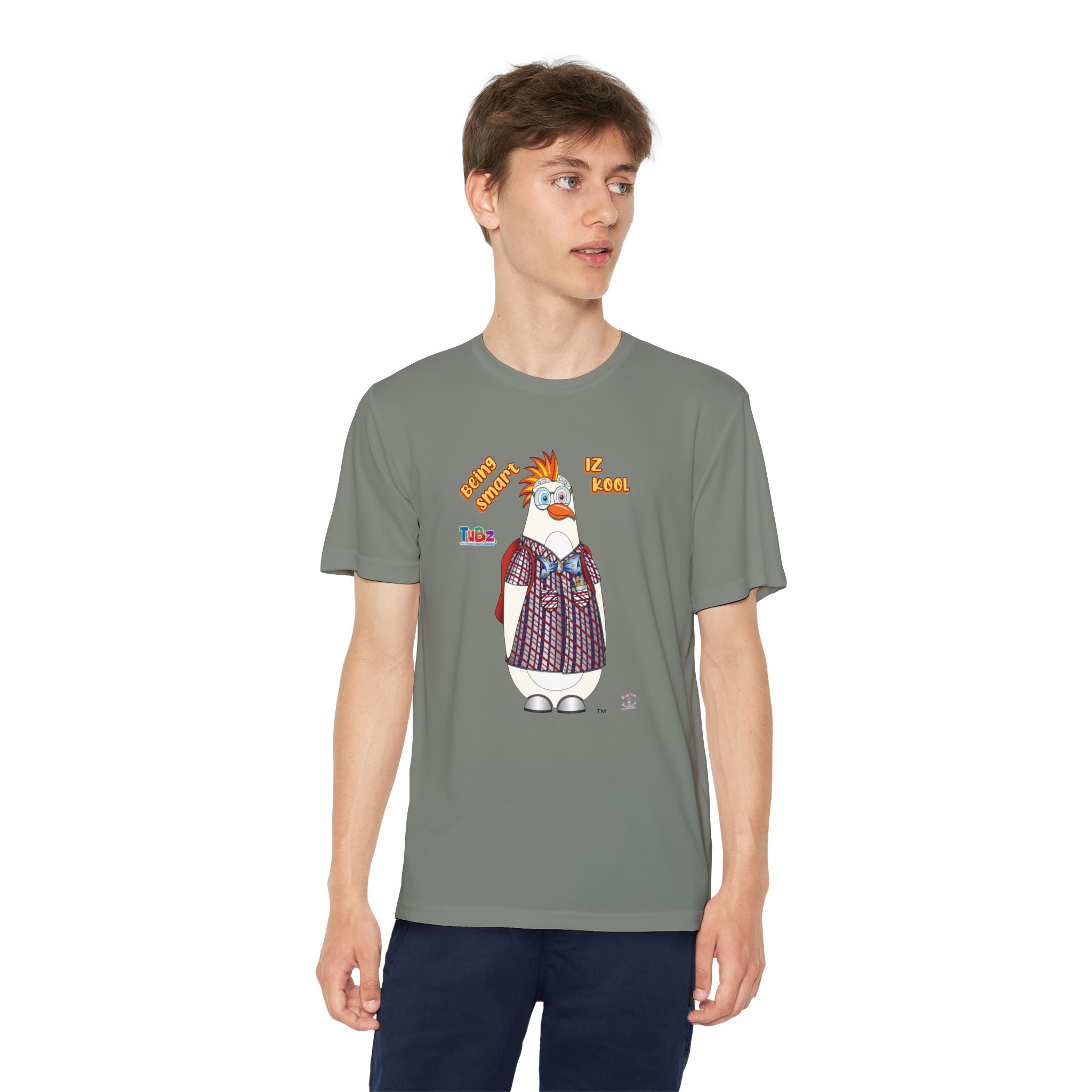 TuBz™ "Being Smart Iz Kool" Youth Competitor T- Shirt - Character Dress-Up Graphic Tee