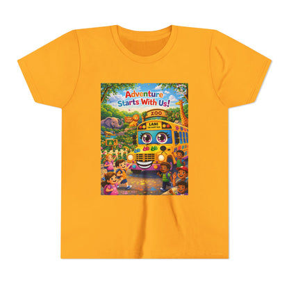 Lani™ Youth Short Sleeve Tee – "Adventure Starts With Us!" Graphic