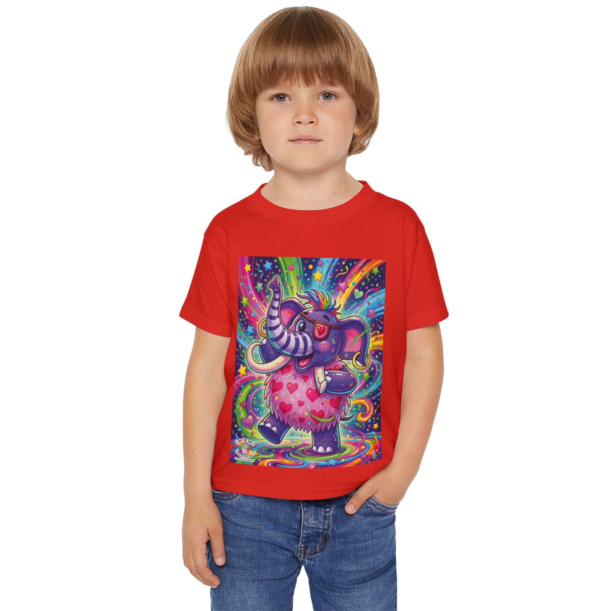 Piklez™ Heavy Cotton™ Toddler T-Shirt – "Born to Celebrate!" Graphic Shirt | Smile Universe Collection
