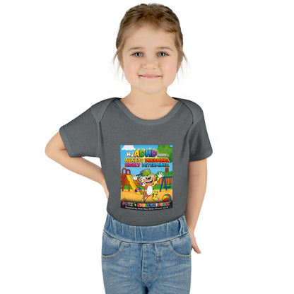 Potz™ Infant Baby Rib Bodysuit – "My ADHD Means Always Dreaming, Highly Determined" Graphic Onesie | Smile Universe Collection