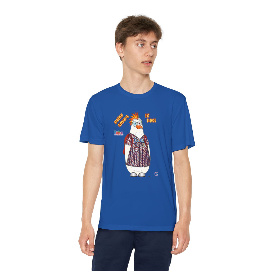 TuBz™ "Being Smart Iz Kool" Youth Competitor T- Shirt - Character Dress-Up Graphic Tee