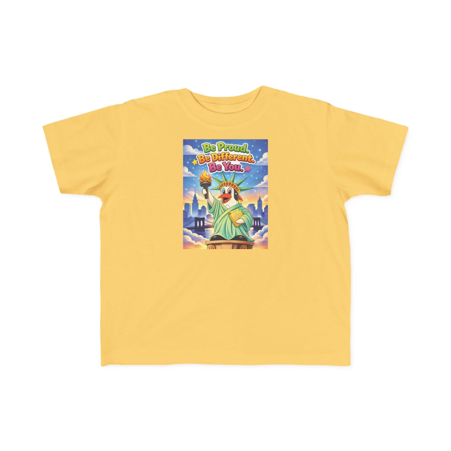 TuBz™ "Be Proud. Be Different. Be You." Kids T-Shirt - Inspirational Graphic Tee