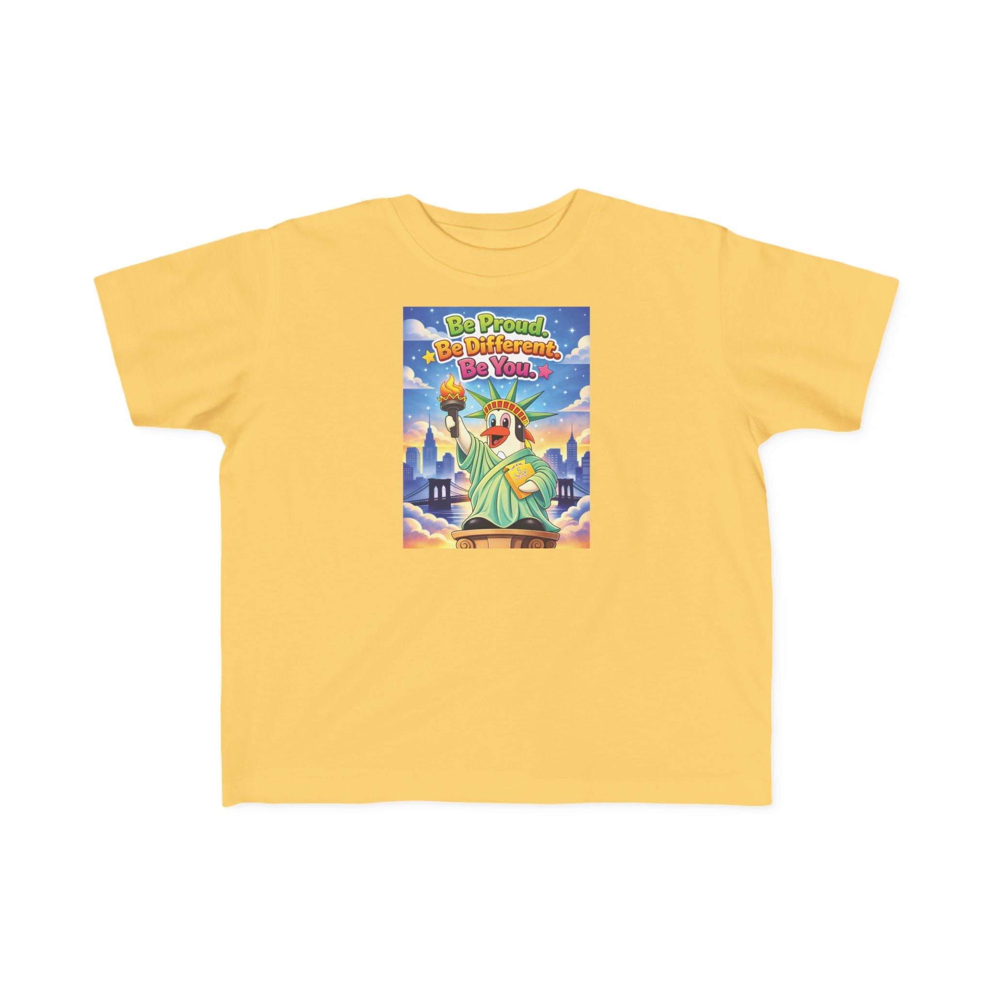 TuBz™ "Be Proud. Be Different. Be You." Kids T-Shirt - Inspirational Graphic Tee