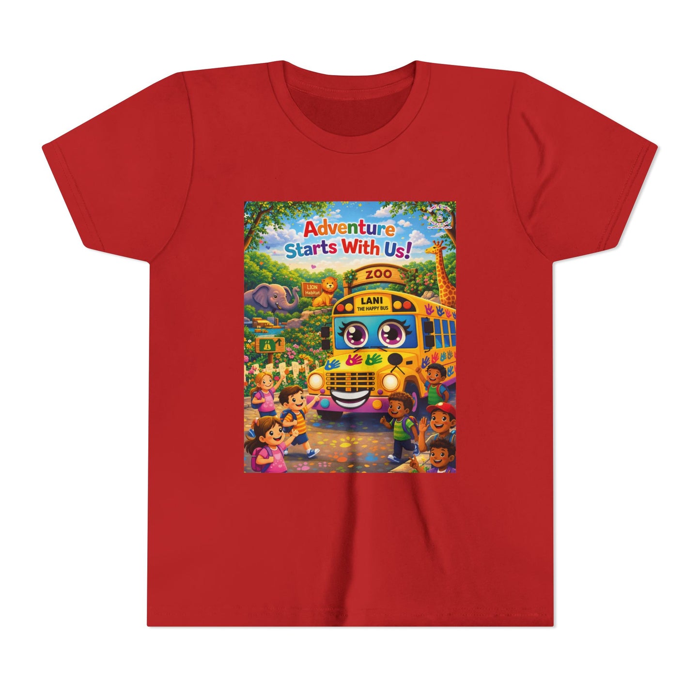 Lani™ Youth Short Sleeve Tee – "Adventure Starts With Us!" Graphic