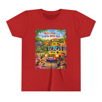 Lani™ Youth Short Sleeve Tee – "Adventure Starts With Us!" Graphic