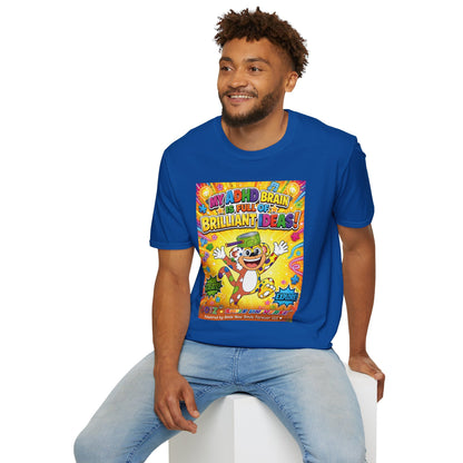 Potz™ Unisex Softstyle T-Shirt – "My ADHD Brain is Full of Brilliant Ideas!" Graphic Tee | Smile Universe Collection