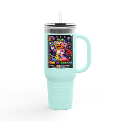 Panz™ 40oz Insulated Travel Mug – "My Mind is Full of Magic" Graphic | Smile Universe Collection