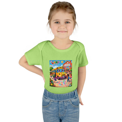Lani™ Infant Baby Rib Bodysuit – "Let's Sing Happiness Together!" Graphic