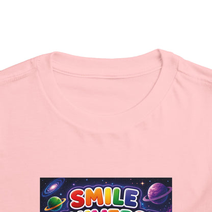 Smile Universe™ Toddler Short Sleeve Tee – "Where Being Different is CELEBRATED!" Graphic