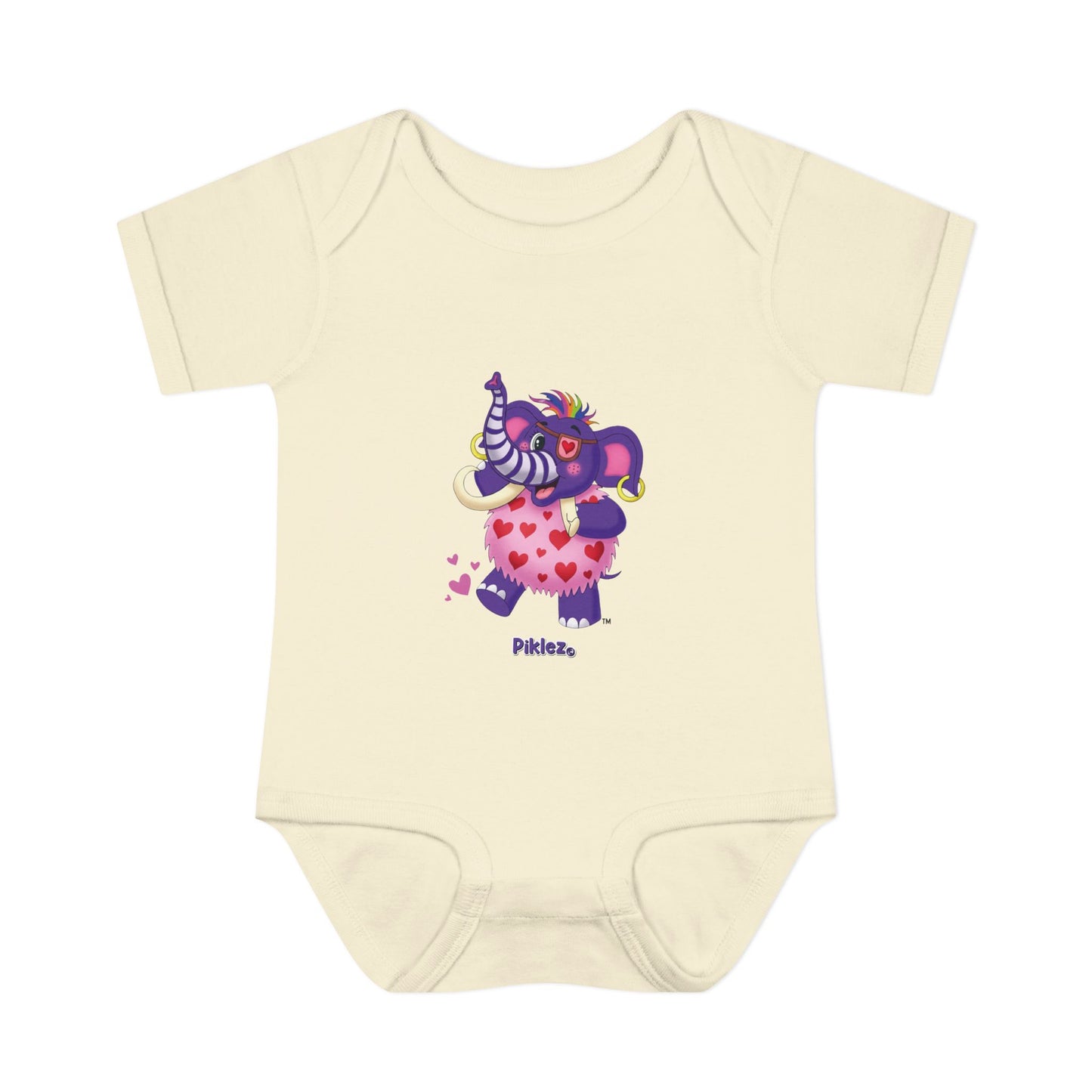 Piklez™ Infant Baby Rib Bodysuit – "Full of Love!" Graphic | Smile Universe Collection