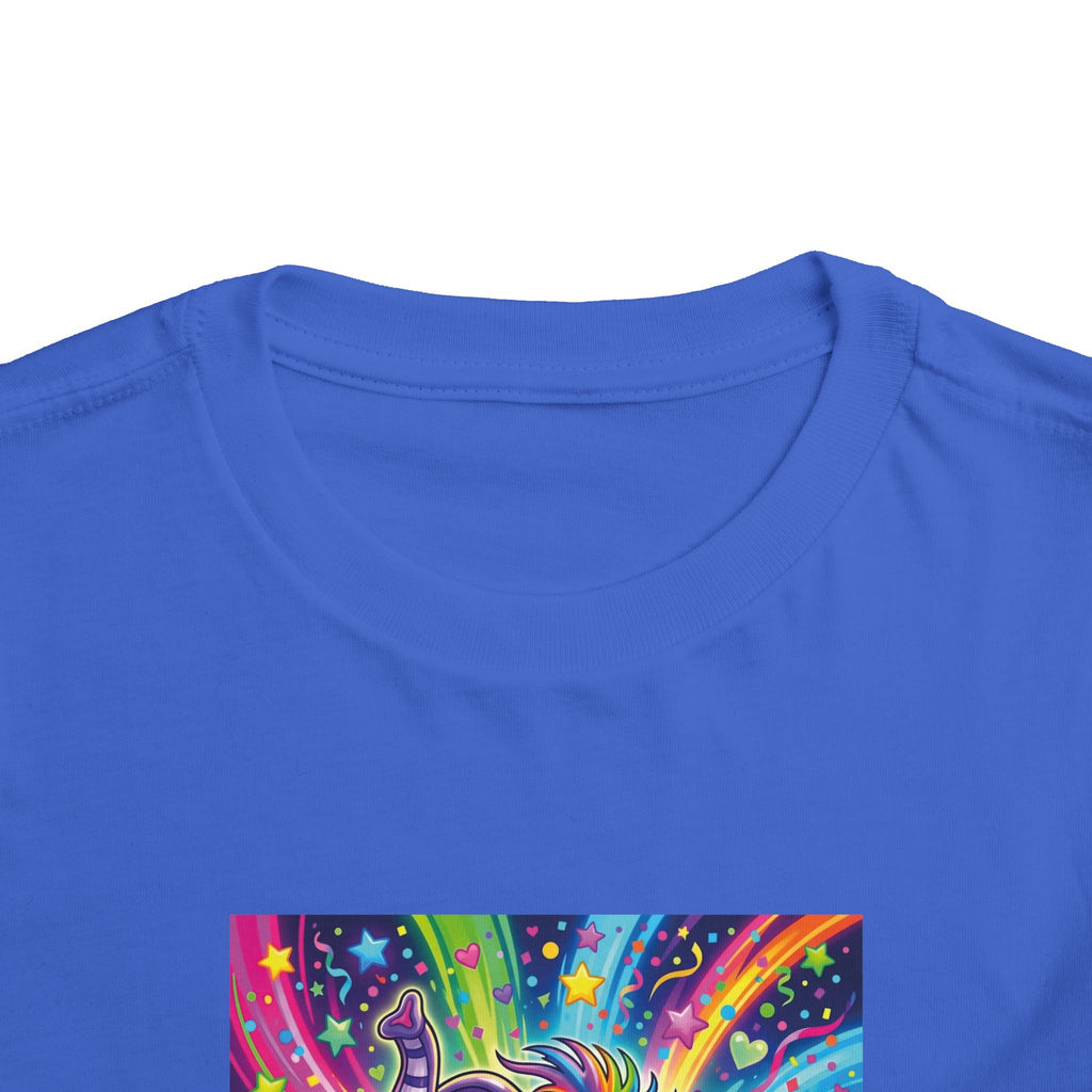 Piklez™ Toddler Short Sleeve Tee – "Born to Celebrate!" Graphic Shirt | Smile Universe Collection