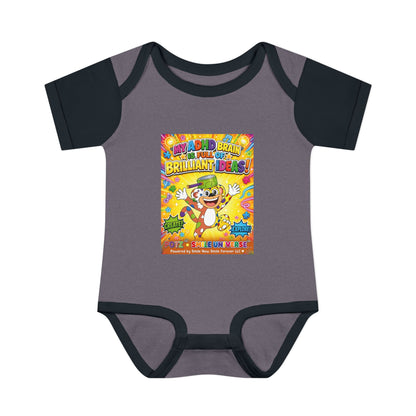 Potz™ Infant Baby Rib Bodysuit – "My ADHD Brain is Full of Brilliant Ideas!" Graphic Onesie | Smile Universe Collection