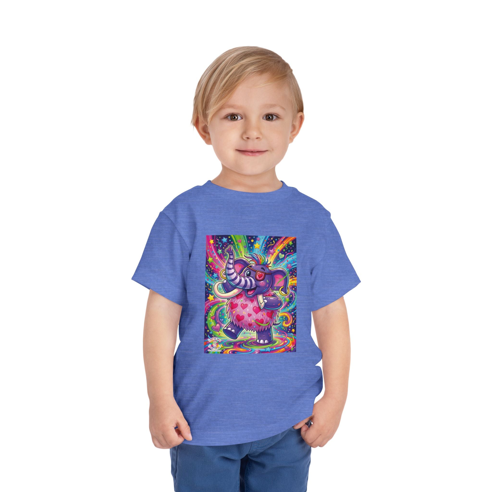 Piklez™ Toddler Short Sleeve Tee – "Born to Celebrate!" Graphic Shirt | Smile Universe Collection