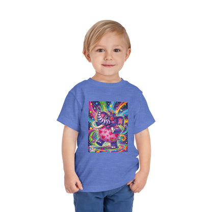 Piklez™ Toddler Short Sleeve Tee – "Born to Celebrate!" Graphic Shirt | Smile Universe Collection