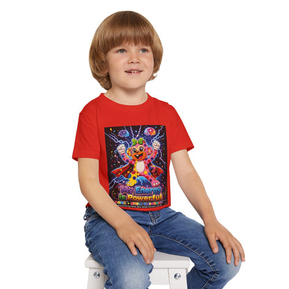 Panz™ Heavy Cotton™ Toddler T-Shirt – "My Energy is Powerful" Graphic Tee | Smile Universe Collection